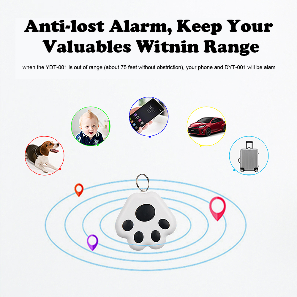 GPS Tracker Anti-Lost Alarm Wireless Bluetooth Locator Tracer For Pet Dog Cat Kids Car Wallet Key Collar Accessories