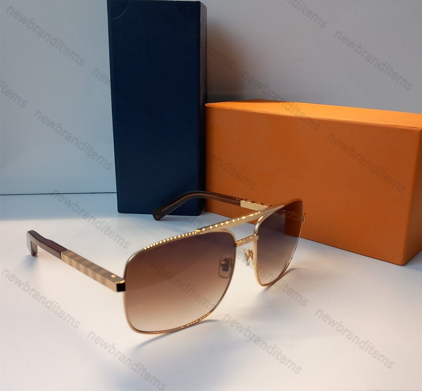 classic attitude square frame sunglasses Mirror Luxury Fashion Men High Quality Sunglasses goggles UV Resistant Man Glasses Z260306