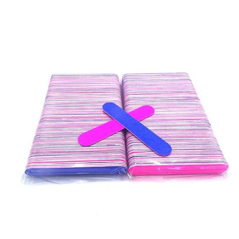 8.5cm/5cm 100 pieces double-sided nail art sanding strip wooden nail file sanding strip nail art tool W240829