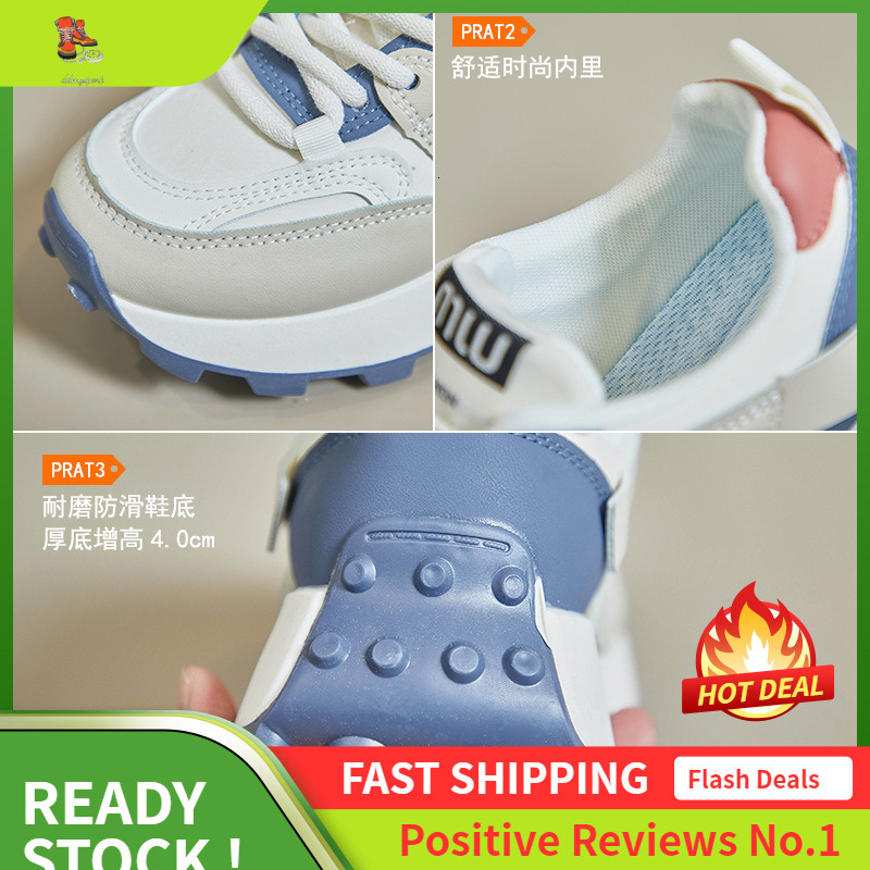 Ddmysports Ins Korean Version New Dad Women Spring Student Sports Running Casual Shoes Height Increasing G OUTDOOR