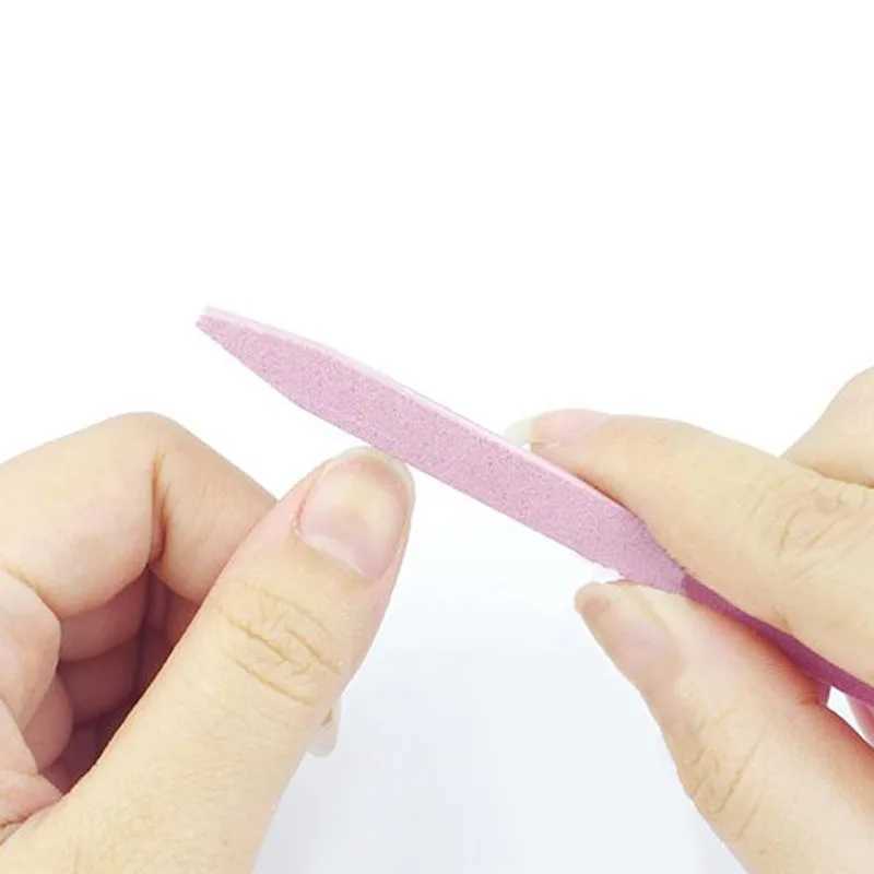 Quartz nail file professional sanding buffer block V-shaped nail art grinding keratin layer removal process tool W240829