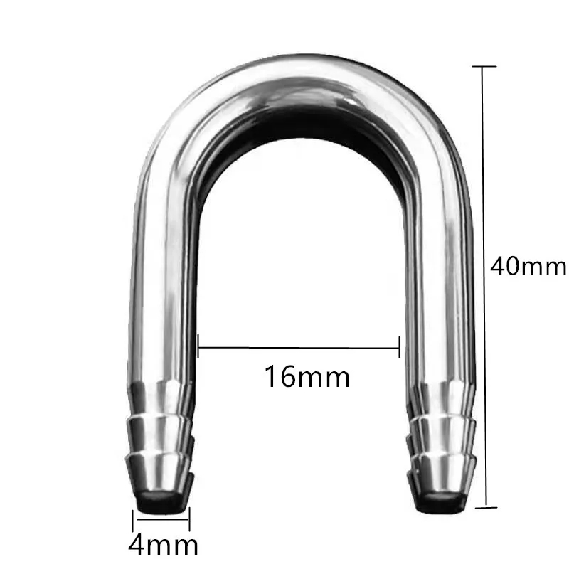U Shape Aquarium Air Tube Connector For Co2 Diffuser Oxygen Pump System Stainless Steel For 4-5mm Tube Fish Tank Accessories