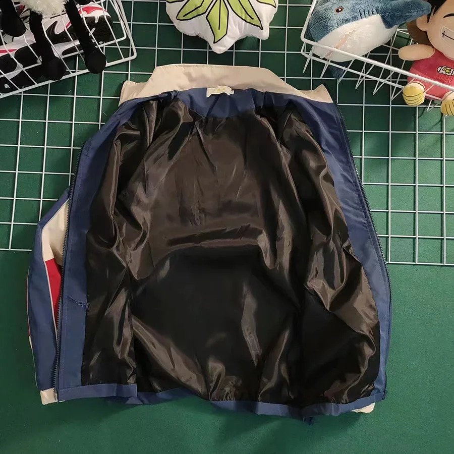 Hip Hop Varsity Jacket Men Women Autumn Patchwork Color Block Windbreaker Coats Fashion Loose Thin College Jackets 240829