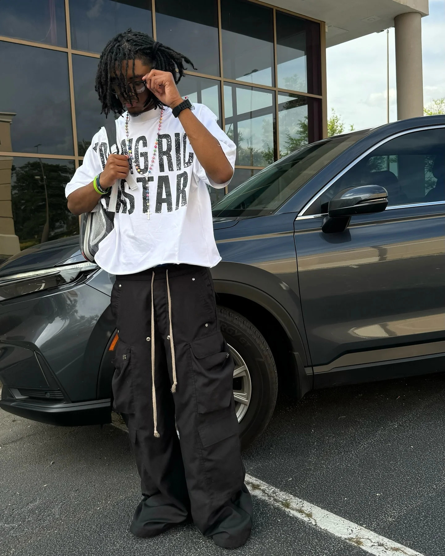Classic Letter Print Cotton T Shirts Streetwear Casual Mens Clothing Oversized Cropped Men Short Sleeve Tops Y2k Tees 240829