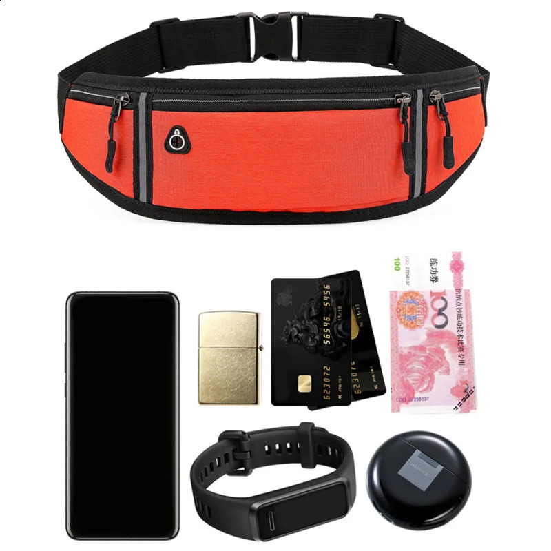 Professional Running Waist Bag Sports Belt Pouch Mobile Phone Case Men Women Hidden Gym SportsBags Pack 240830