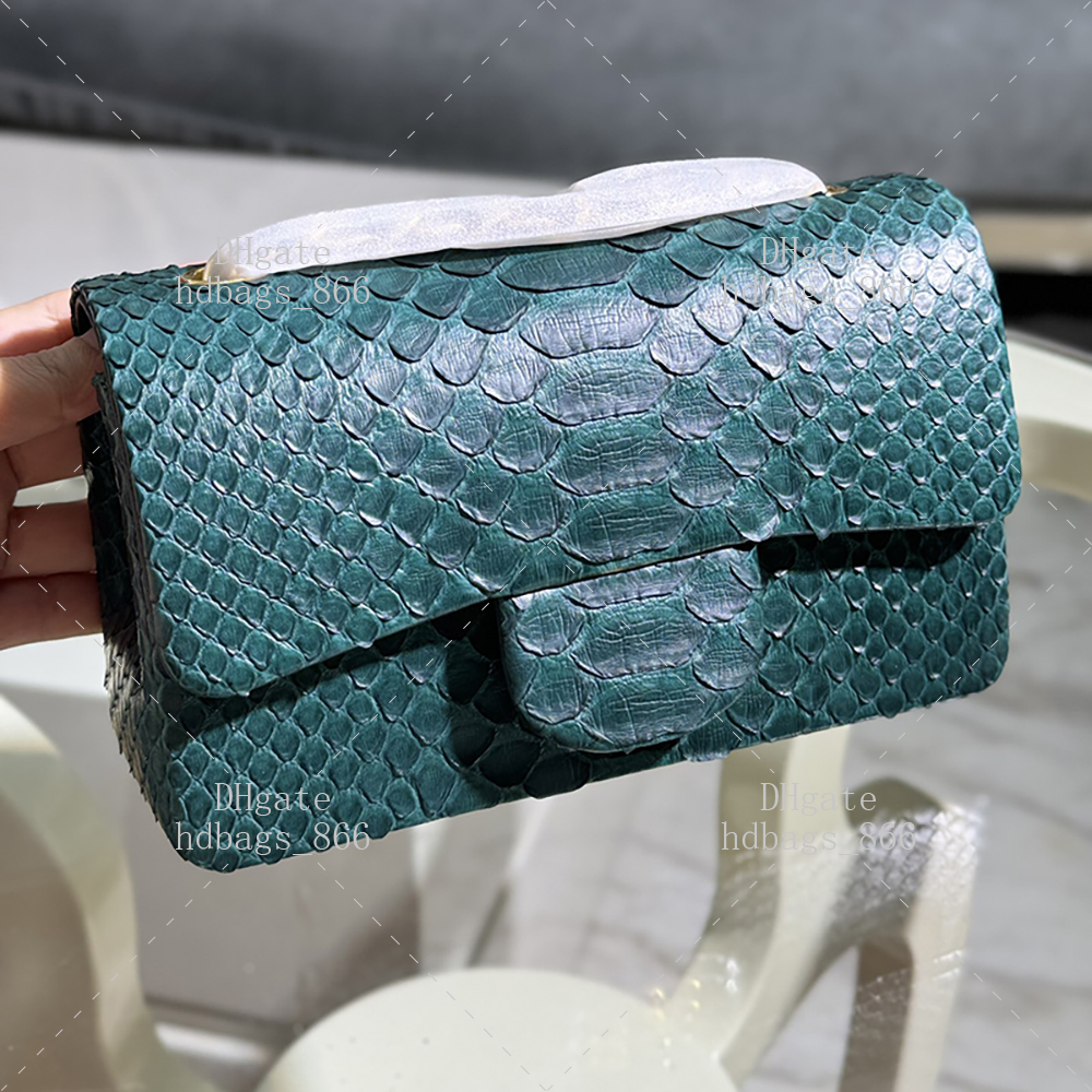 Snakeskin Flap Bag Mirror Quality Crossbody Bags 20CM Designer Shoulder Bag Women Luxury Chain Bag With Box 24C02