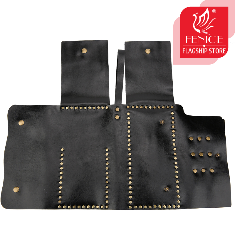 Fenice Salon Hairdresser Scissors Tool Holster Folding Bag Pet Scissors Bag Stylist Barber Scissor Comb Pouch Case 7 Pockets