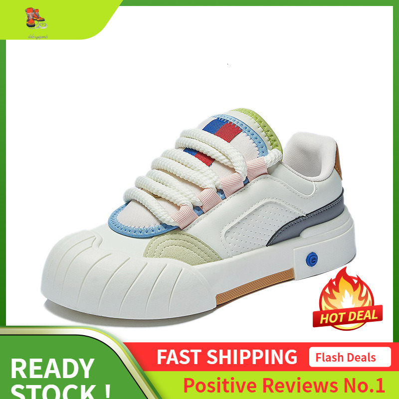 Ddmysports Spring Little White New Korean Edition Instagram Female Student Thick Sole Increase Sports Casual Board Shoes Trendy E OUTDOOR