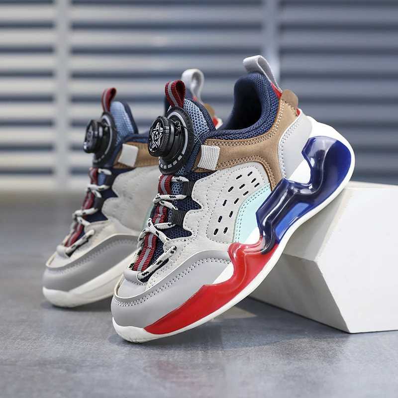 2024 New Kids Shoes Childrens Sneakers School PU Leather Boys Girls Casual Shoes Non-slip Outdoor Running Sports Tennis for Boys XJ250628