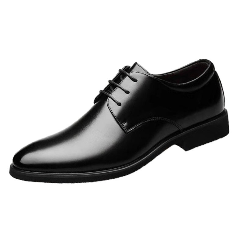 Breathable Shoes Black Leather Soft Bottom Spring And Autumn Best Man Men's Business Formal Wear Casual Shoe