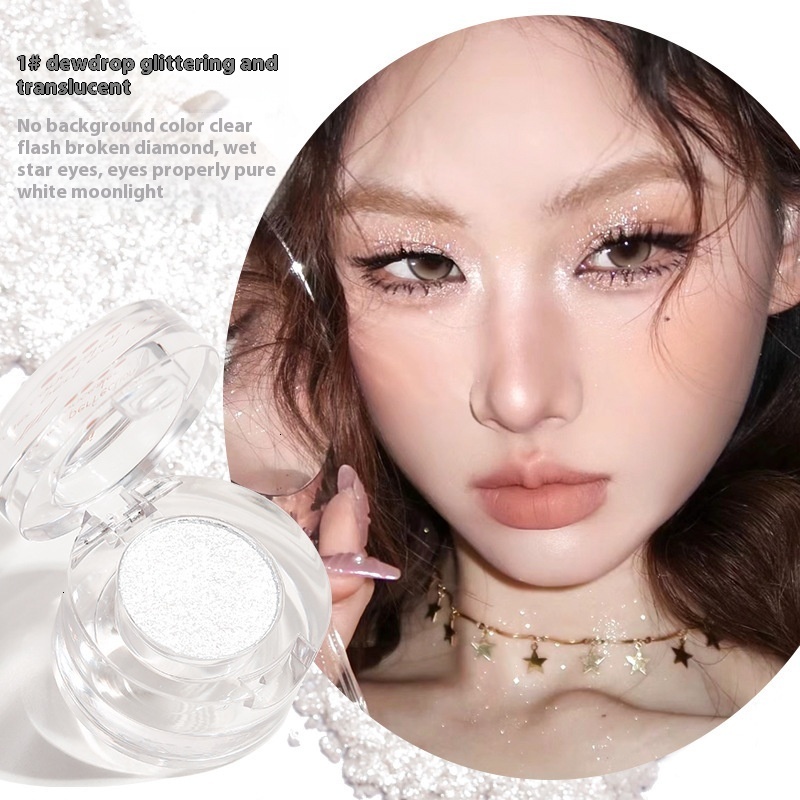 Silk-Textured Xixi Eye Shadow Duo in Mono Charcoal - Stellar Design with Metallic Luminous Hues Inspired by Celestial Beauty