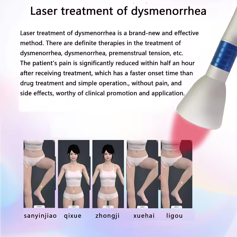 Physiotherapy 2 Wavelength 980nm/810nm/1064nm Diode Laser Eczema Treatment Machine Chronic Pain Muscle Tension Pain Relief Anti-inflammation Device