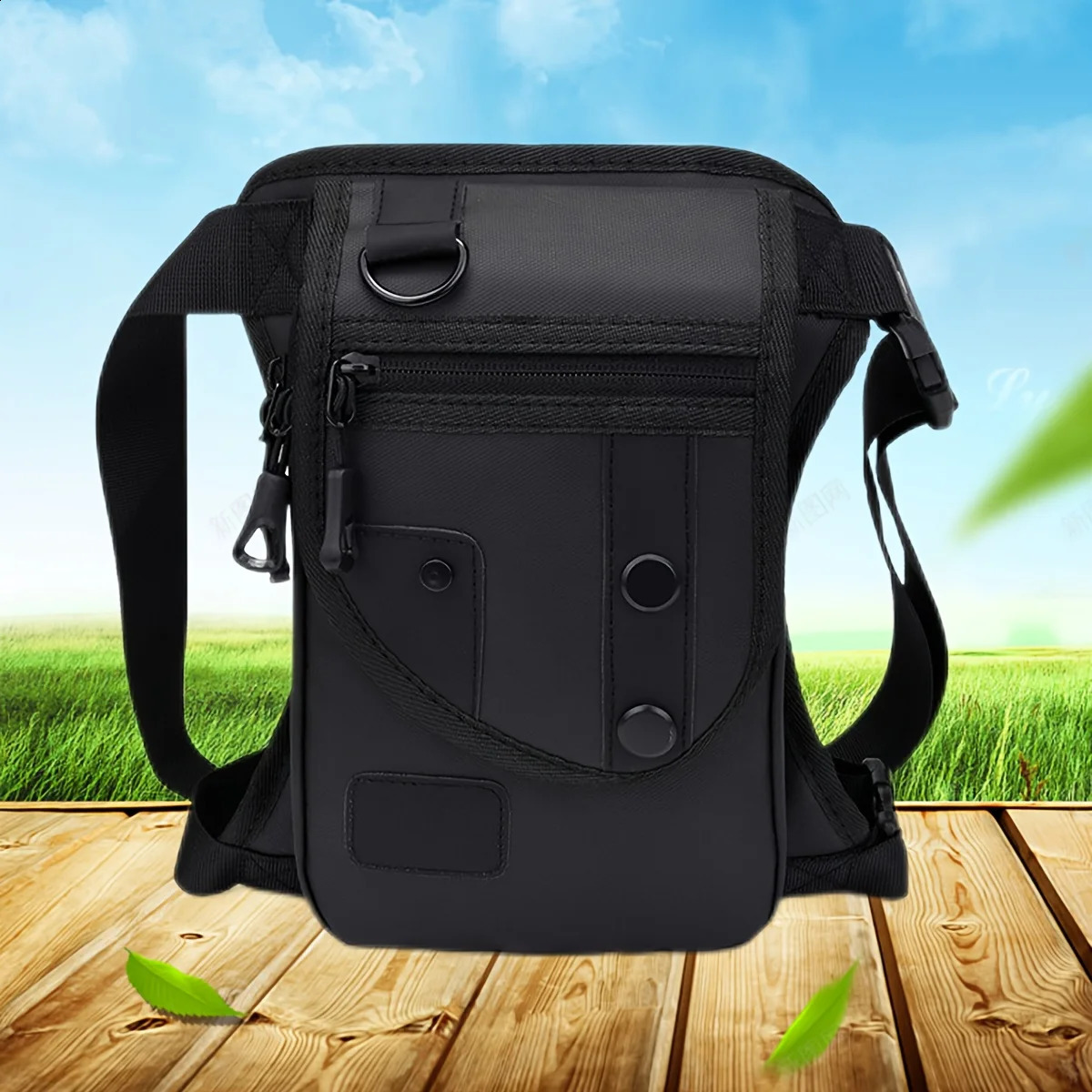 Outdoor travel waist leg bag men and women cycling multifunctional sports Fanny pack Luya fishing gear 240830 - view 3