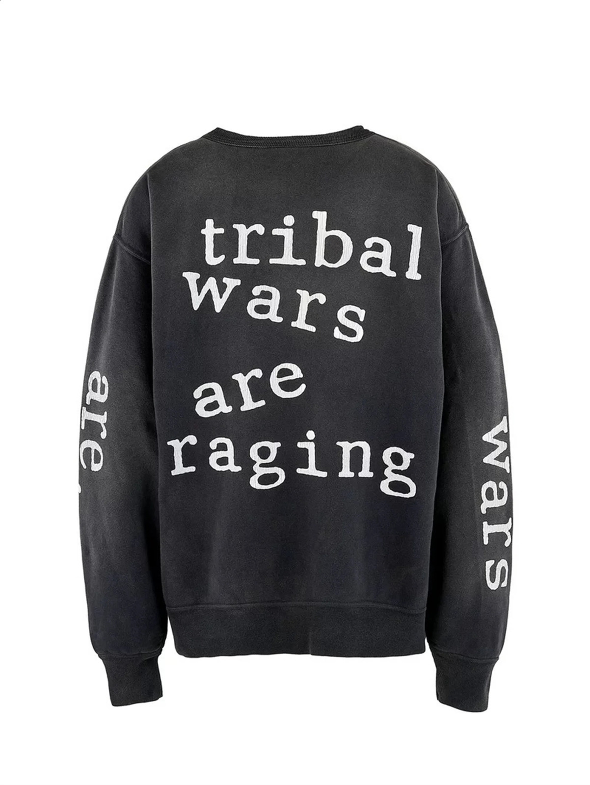 selling retro letter printing high street cotton casual loose street clothing fashionable sweater latte art 240829