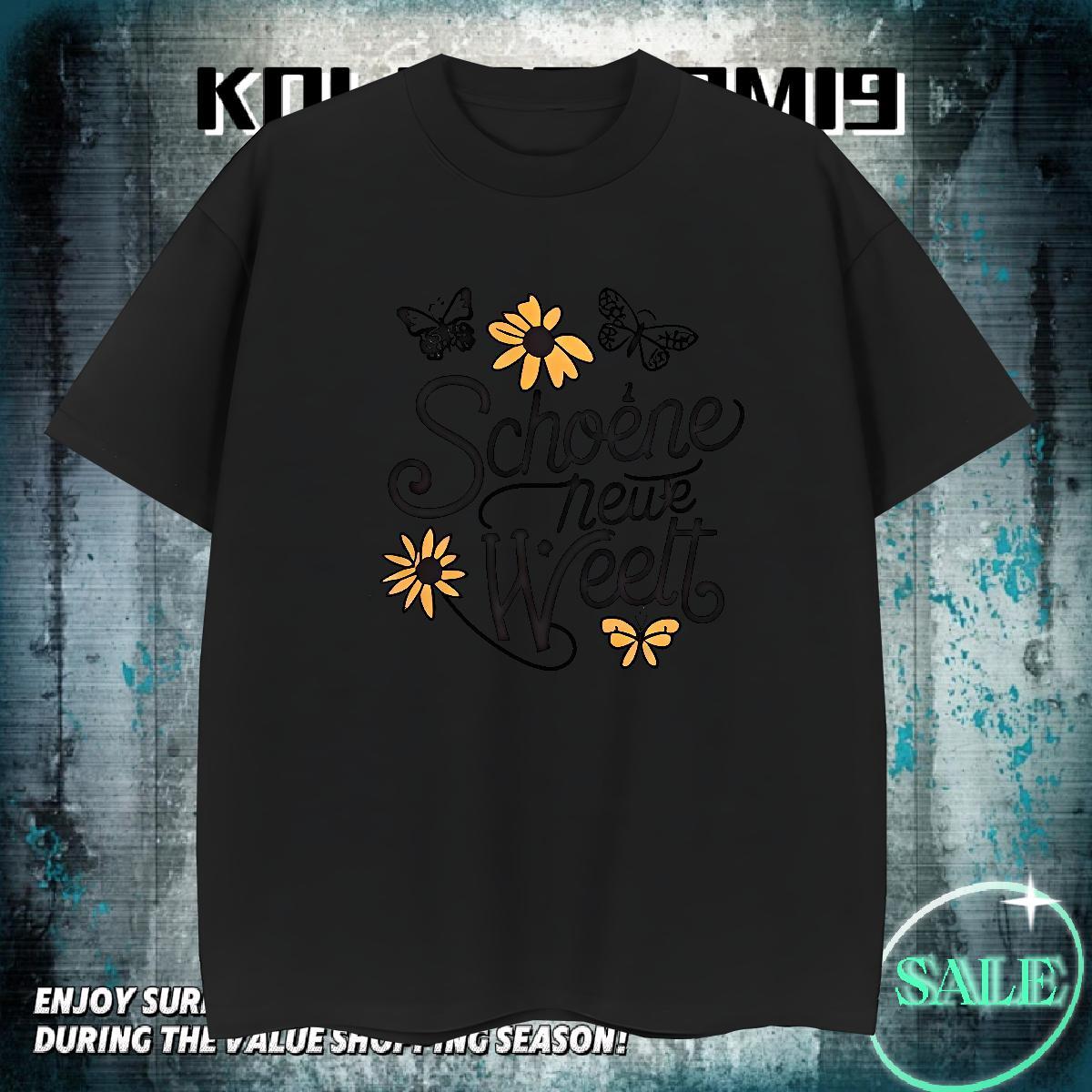 High Quality Mens T Shirts 230g Cotton letter Street Casual Custom Cartoon Pure Cotton Tshirts Wholesale Tees