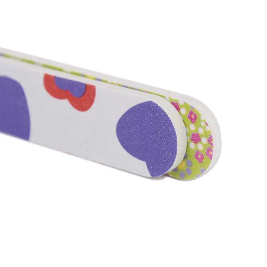 Disposable double-sided nail file Emery board travel size portable foot massage ergonomics nail care 10 pieces W240829