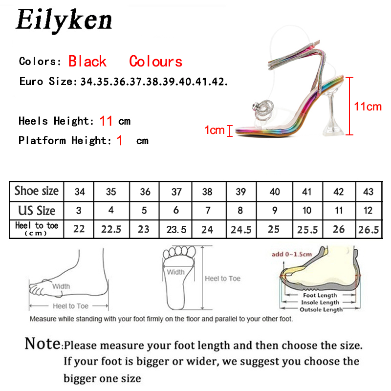 Eilyken CRYSTAL Transparent Bowknot Women Sandals 2024 Summer New Sexy Square Toe Ankle Buckle Strap Perspex High Heels Shoes 6620