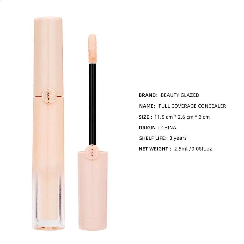 Beautiful glass waterproof concealer lasting smooth full coverage matte natural liquid concealer 240829