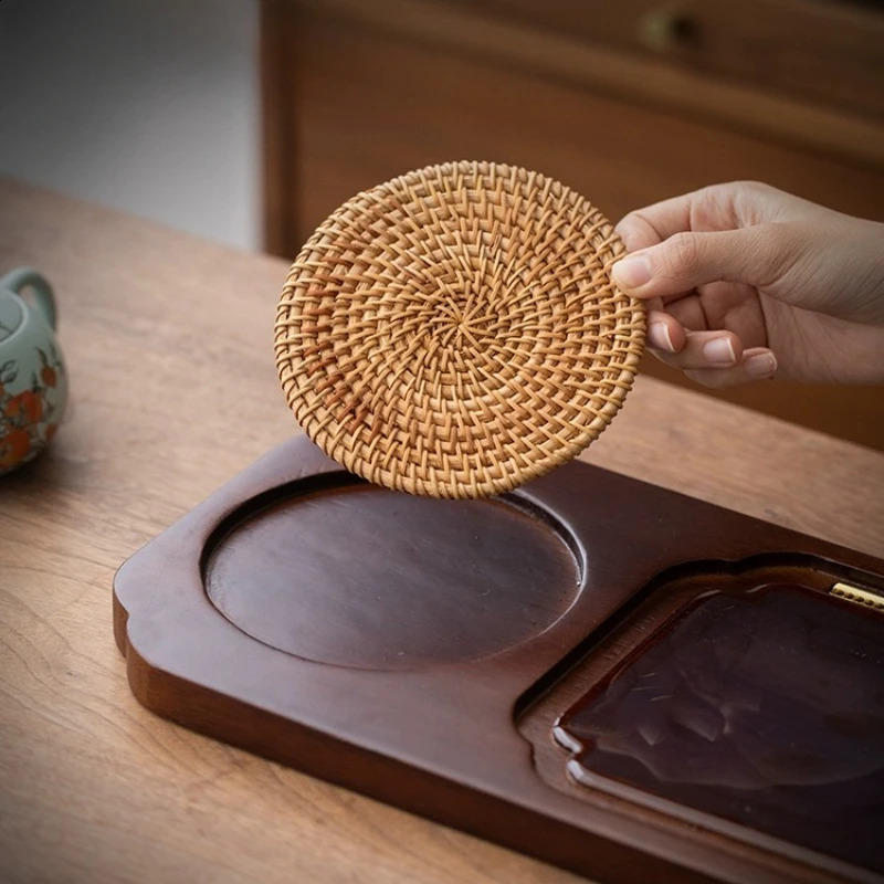 Wooden Color Changing Tea Tray Solid Wood Kung Fu Tea Tray Color Changing Tea Ceremony Accessories Small Dry Bubble Tray 240829