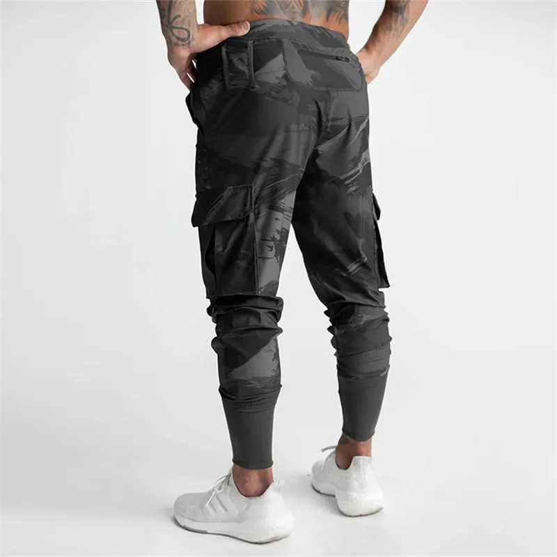 Y2K Techwear mens gym jogging black pants mens sports pants casual goods mens tight pants W240829