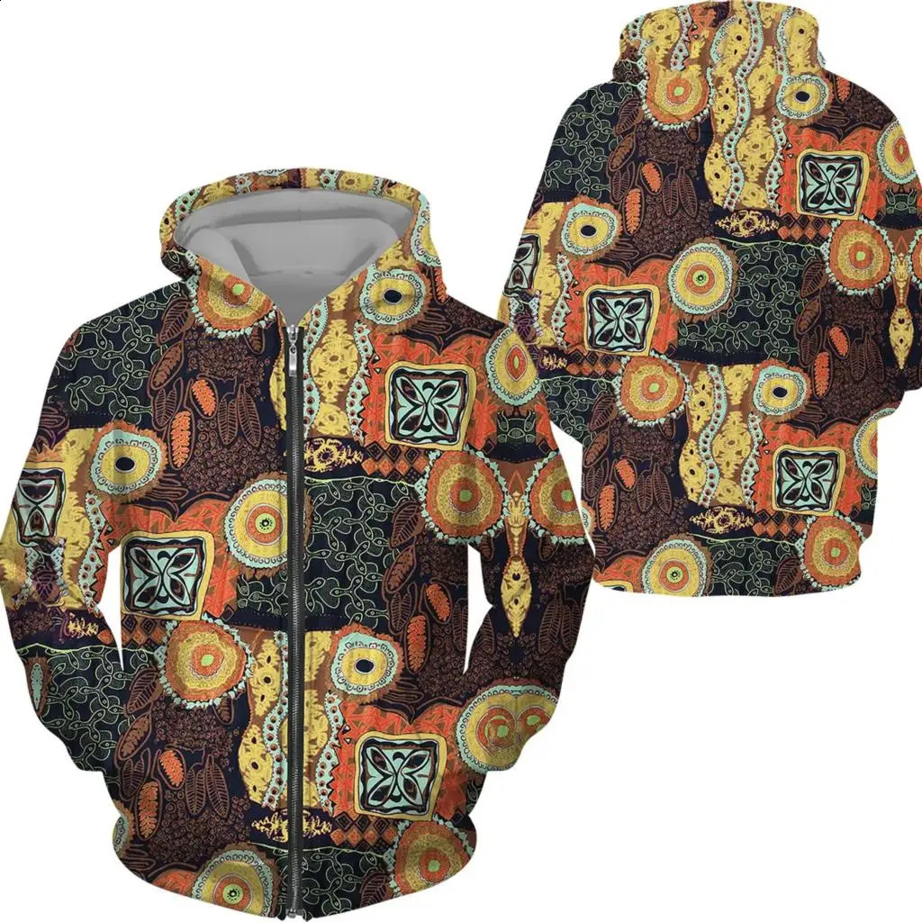 African Danshiki Hoodie 3D Printed Zipper Sweatshirt Mens Hoodie Super Large Hoodie Childrens Zipper Sweatshirt Track Coat 240829 - view 3