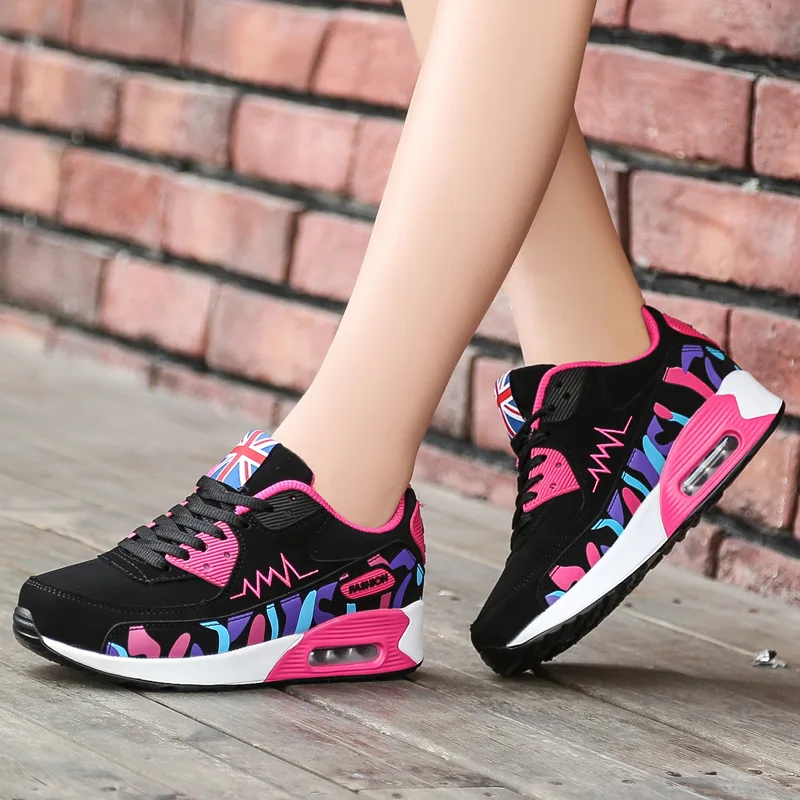 New Air Fashion Platform Sneakers Women's Lace Up Wedge Casual Sport for Women Comfort Travel Shoes Mujer 2024 39ce Comt