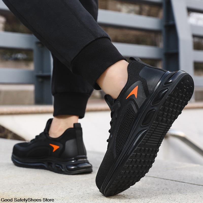 Cushion Air Women Steel Toe Protective Shoes Breathable Lightweight Work Safety Sneakers Boots Men fa6e