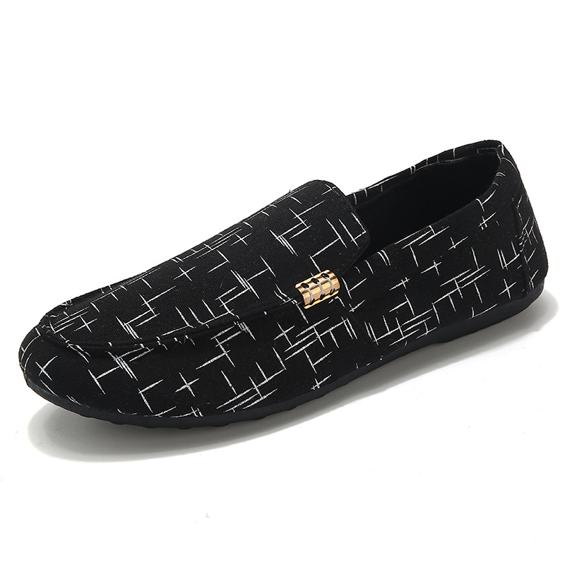 Men's Summer Loafers: Leather Breathable Slip-On Casual Flat Shoes