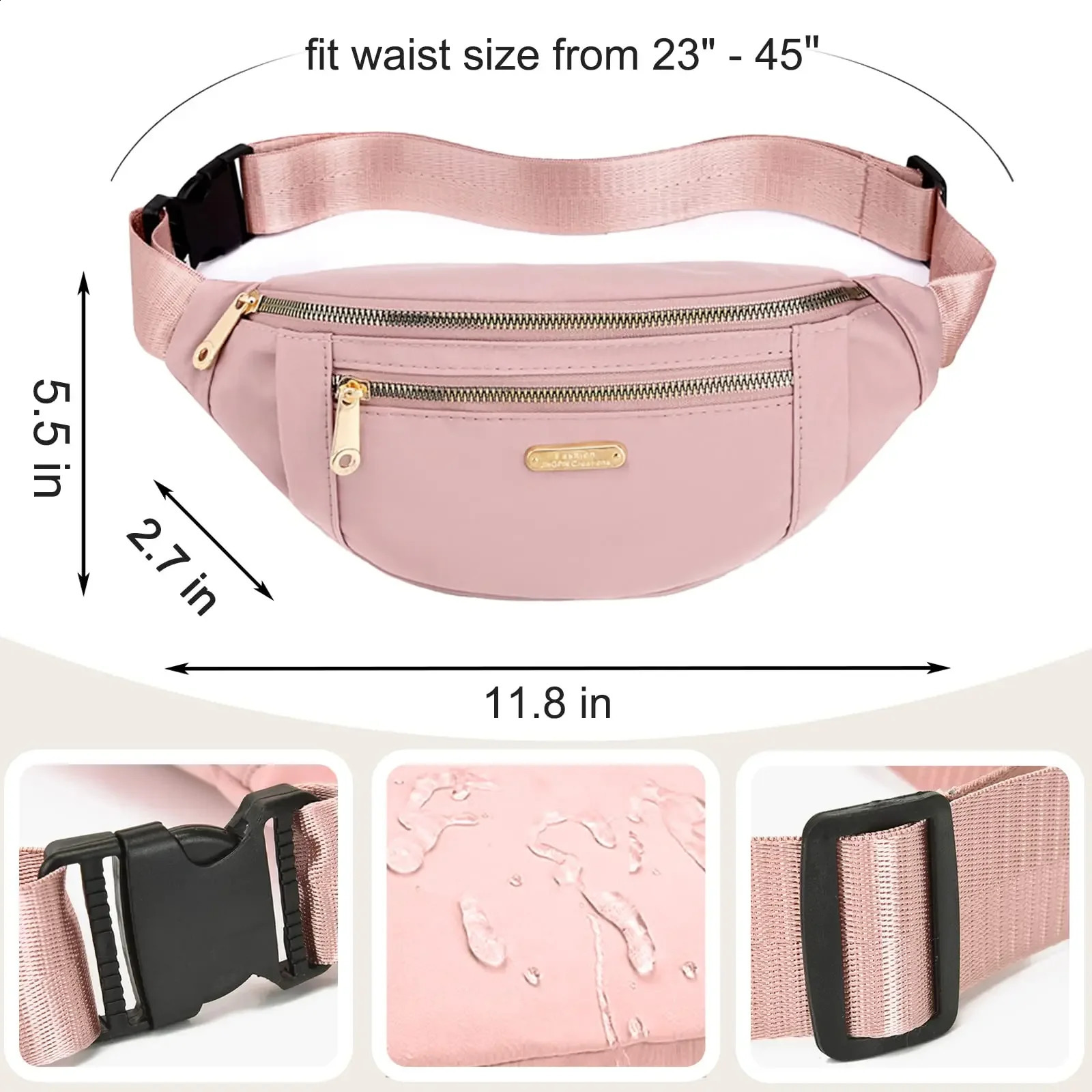 Fanny Packs for Women Men Belt Bag Fashion Waist Lightweight Crossbody Bags Bum Running Hiking Travel Workout 240830