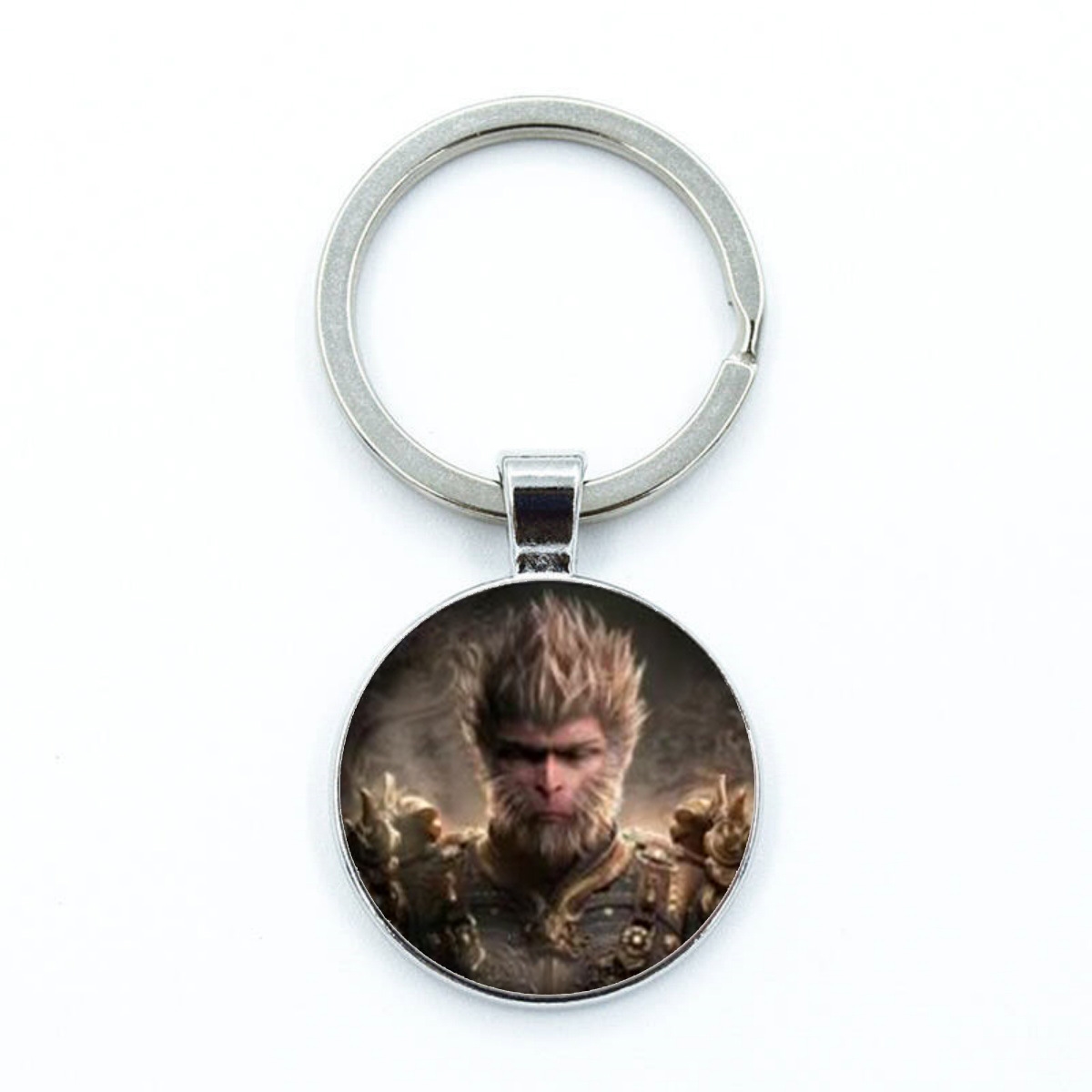 Stylish Black Myth Sun Wukong Alloy Pendant - Unique Game Collectible Keychain for Cars and Bags
