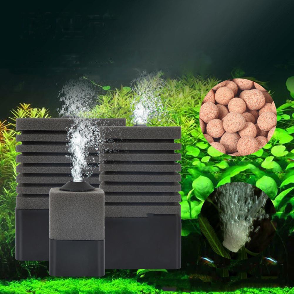 3-in-1 Aquarium Biochemical Sponge Filter Submersible Fish Tank Foam Filter for Aquarium Fish Tank for Freshwater and Saltwater