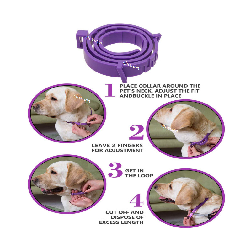 Pet Calm Collar Cat And Dog Soothe Collar Adjustable TPR Neck Strap 8 Months Relieve Anxiety Remove Restlessness For Dogs Cats