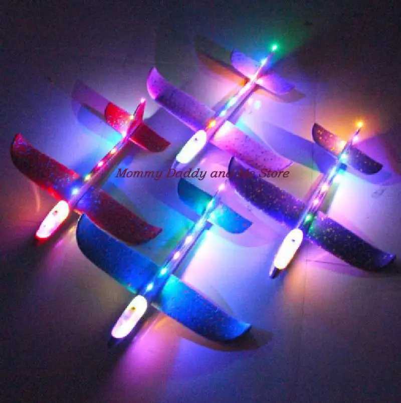 5-10pcs/lot Foam Material Hand Throw Plane Outdoor Launch Glider Childrens Gift Model Toy 48 Cm Fun Childrens Helicopter ToysXJ240829