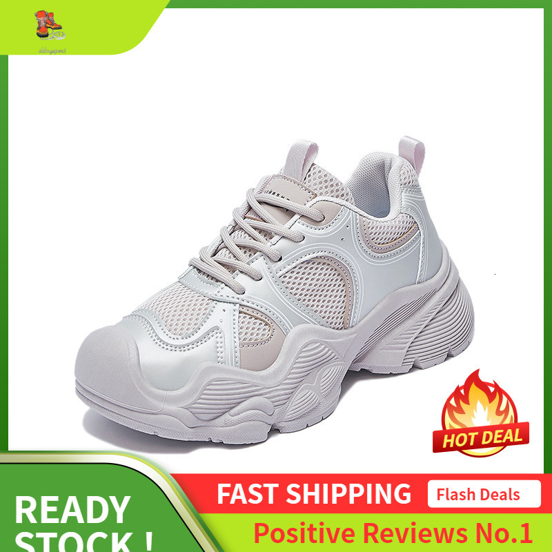 Ddmysports Ins Korean Version New Dad Shoes For Women Autumn Student Running Sports Thick Sole Height Increasing Leisure Street Shot AB OUTDOOR