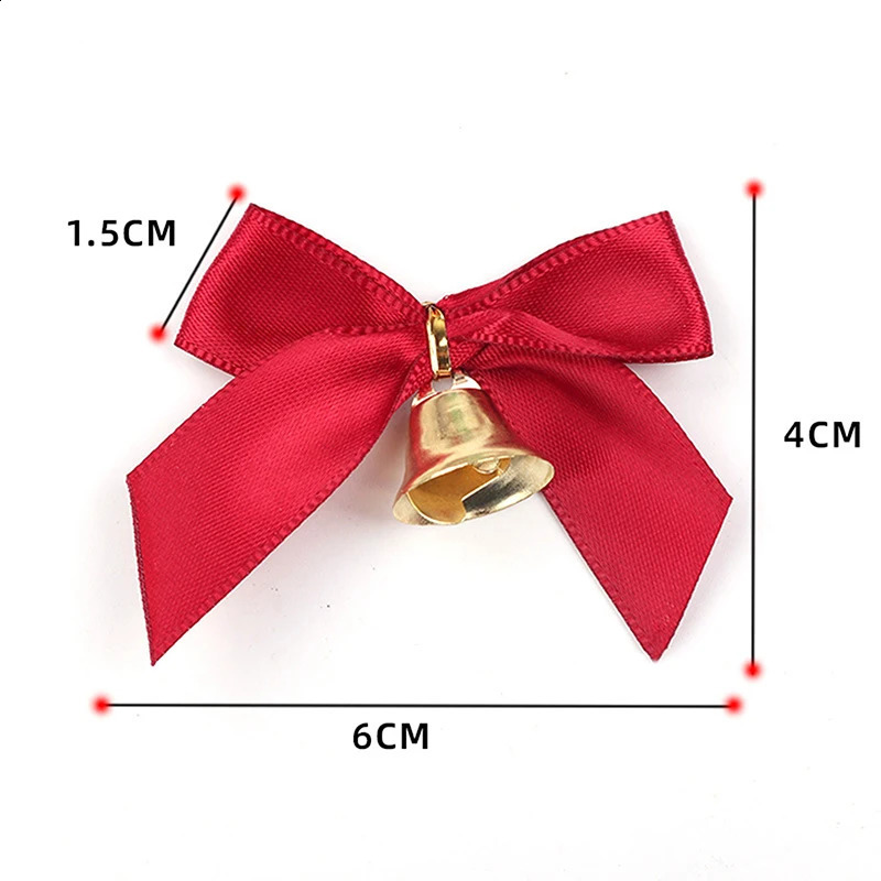 Exquisite DIY Christmas Bell Bow Knots for 2024 Tree Decorations (10-pack)