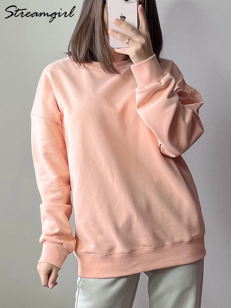 Streamgirl Orange Sportswear Womens Cotton Oversized Zipper Casual Long Sleeve Top Purple 240827
