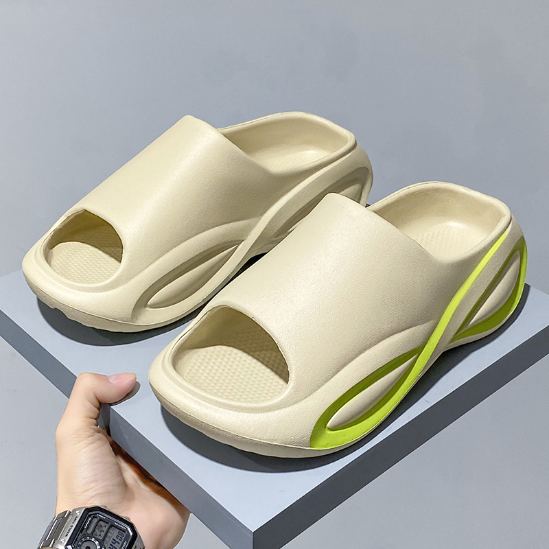Fashion Men Women Slippers Indoor Outdoor Sandals Beach Soft Thick Sole Slides Casual Shoes Mens Flip-flops Home Slippers 36-45
