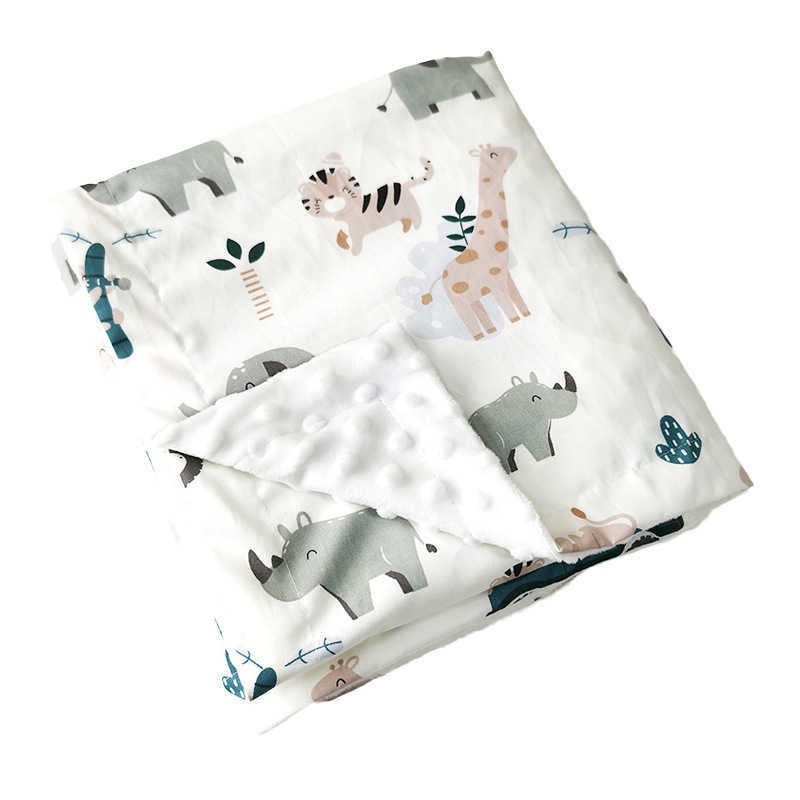 Blankets Swaddg New Cartoon Bean Spring/Summer Super Soft Baby Cover Blanket Childrens Summer Air Conditioning Quilt S248309