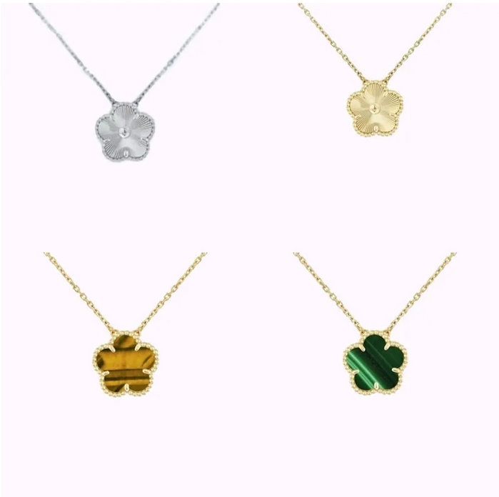 k gold necklace designer flower diamond necklace cover designer necklace white green designer jewelry custom pendan chain