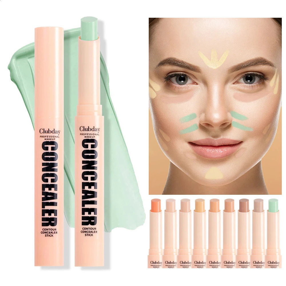Orange green contour concealer waterproof matte concealer full coverage dark circle nude basic cosmetic corrector 240829