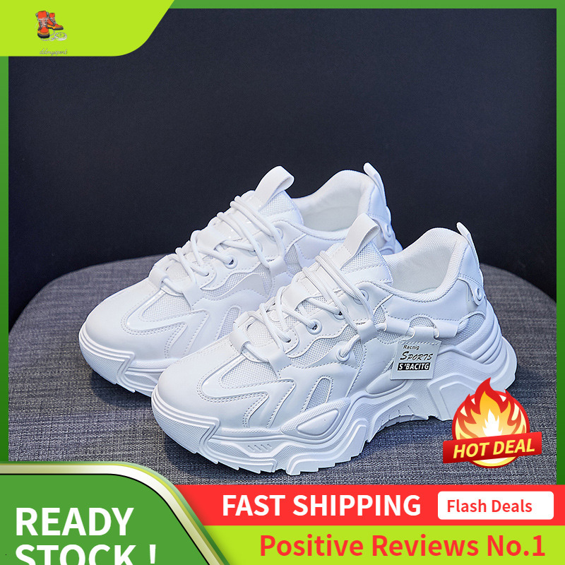 Ddmysports Spring New Korean Dad Ins Trendy Student Sports Running Shoes Women S Breathability Increase K OUTDOOR