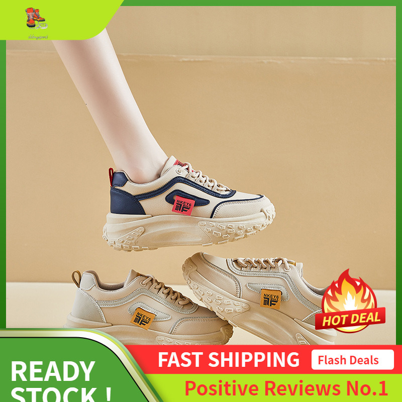 Ddmysports Ins Korean Version New Dad Shoes For Women Autumn Student Running Sports Thick Sole Height Increasing Leisure Street Shot XW OUTDOOR