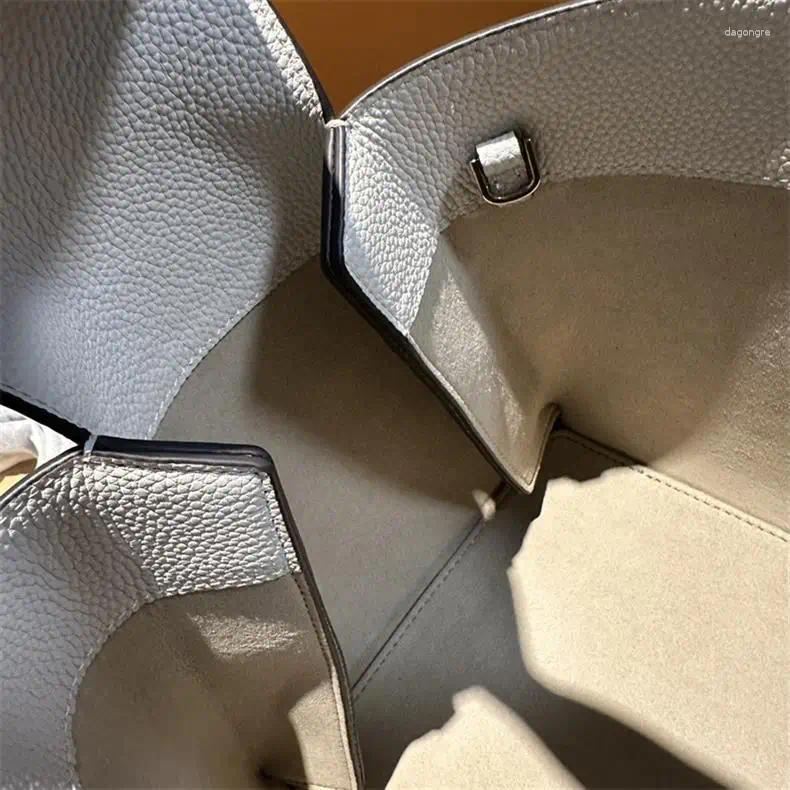 Shoulder Bags Original Imported Cowhide 2024 Women's Bag Single Crossbody Handbag Bucket e2b0