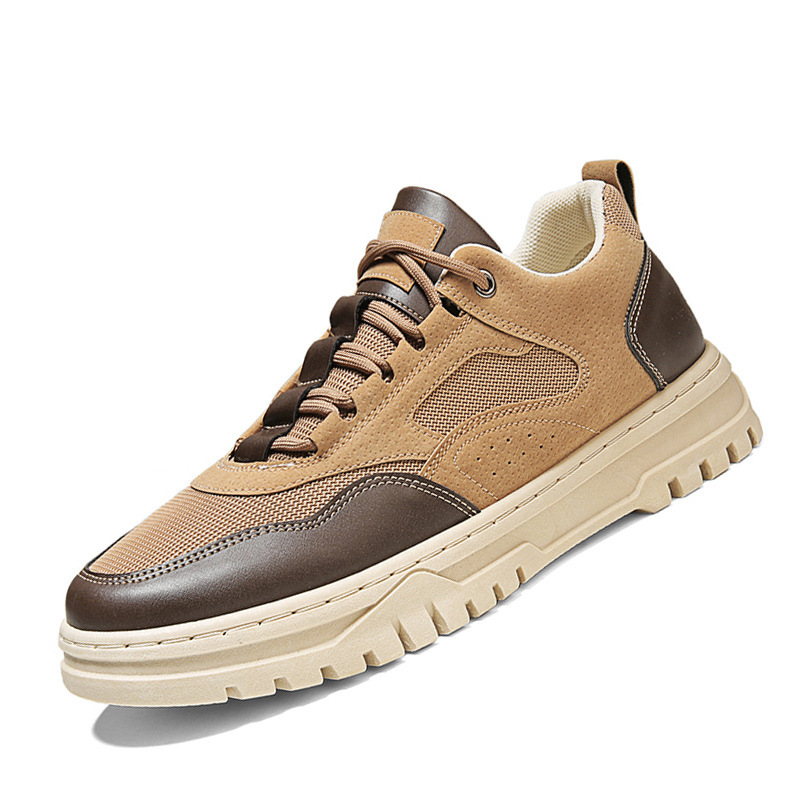 Breathable Mesh Casual Shoes Men's Summer Walking Shoes Soft Flat Boat Shoe Man Leisure Sports Shoes Lace-Up Sneakers Shoes