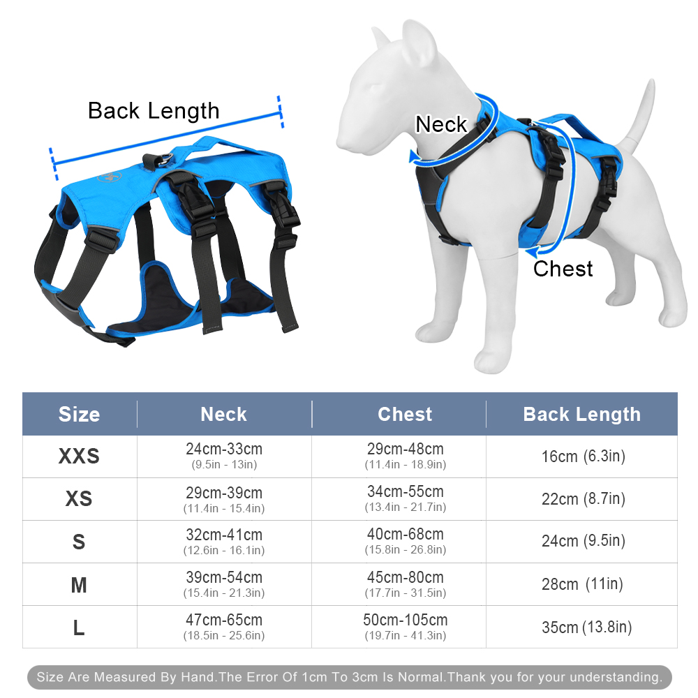 Oxford Cloth Pet Harness Reflective Adjustable Dog Harness Suitable for Medium and Large Dogs Training and Running Dog Walking