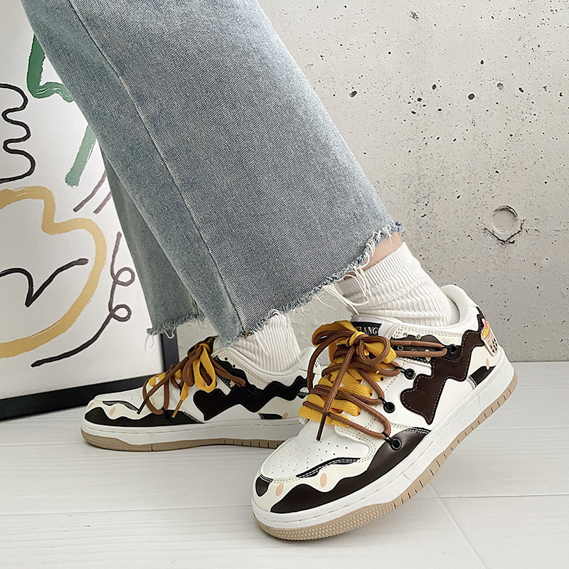 2025 NEW Spring 2023 Women Vulcanized Designer Lace Up Sneakers Women's Casual Flat Shoes Large Size 35-44 18b9 's hurenlakeshoes