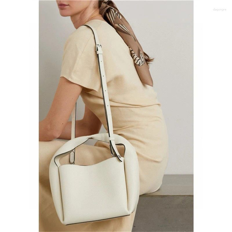 Shoulder Bags Original Imported Cowhide 2024 Women's Bag Single Crossbody Handbag Bucket e2b0