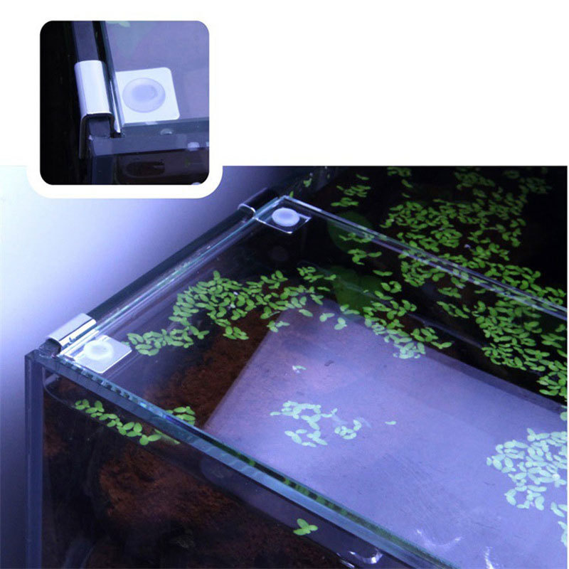 4pcs Fishing Tank Cover Support Bracket Stainless Steel Holder Glass Aquarium Isolation Plate Accessory Fishbowl Aquatic Supply