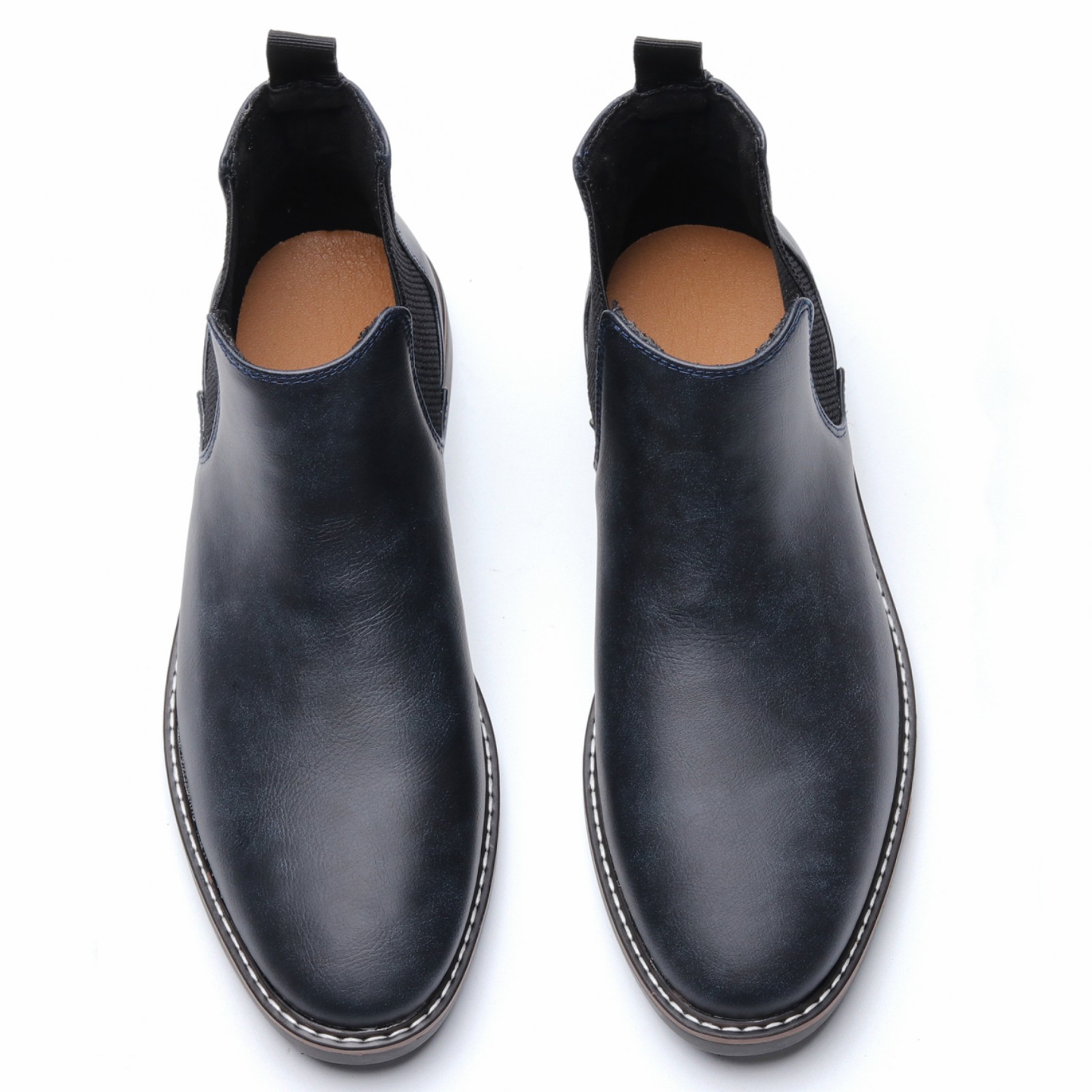 2024 Retro Chelsea Boots Men Brand Comfortable Fashion Leather Ankle Men Boots 386