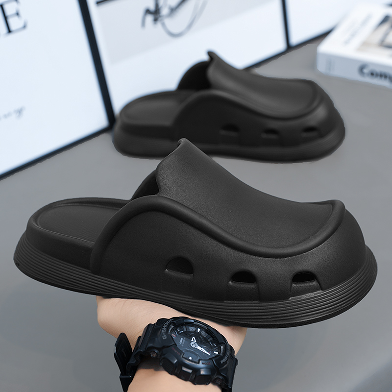 Fashion Men Slippers Slides Indoor Outdoor Sandals Beach Soft Thick Sole Slippers Casual Shoes Mens Flip-flops Home Slippers New